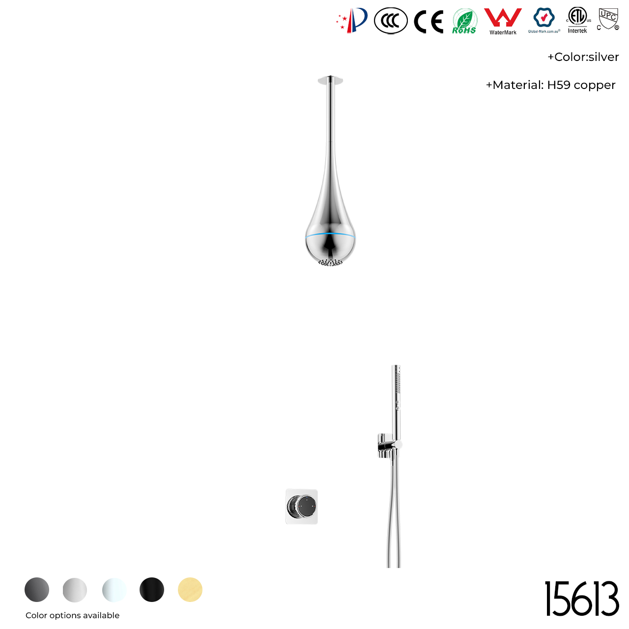 15613 Concealed shower set - 图片 2