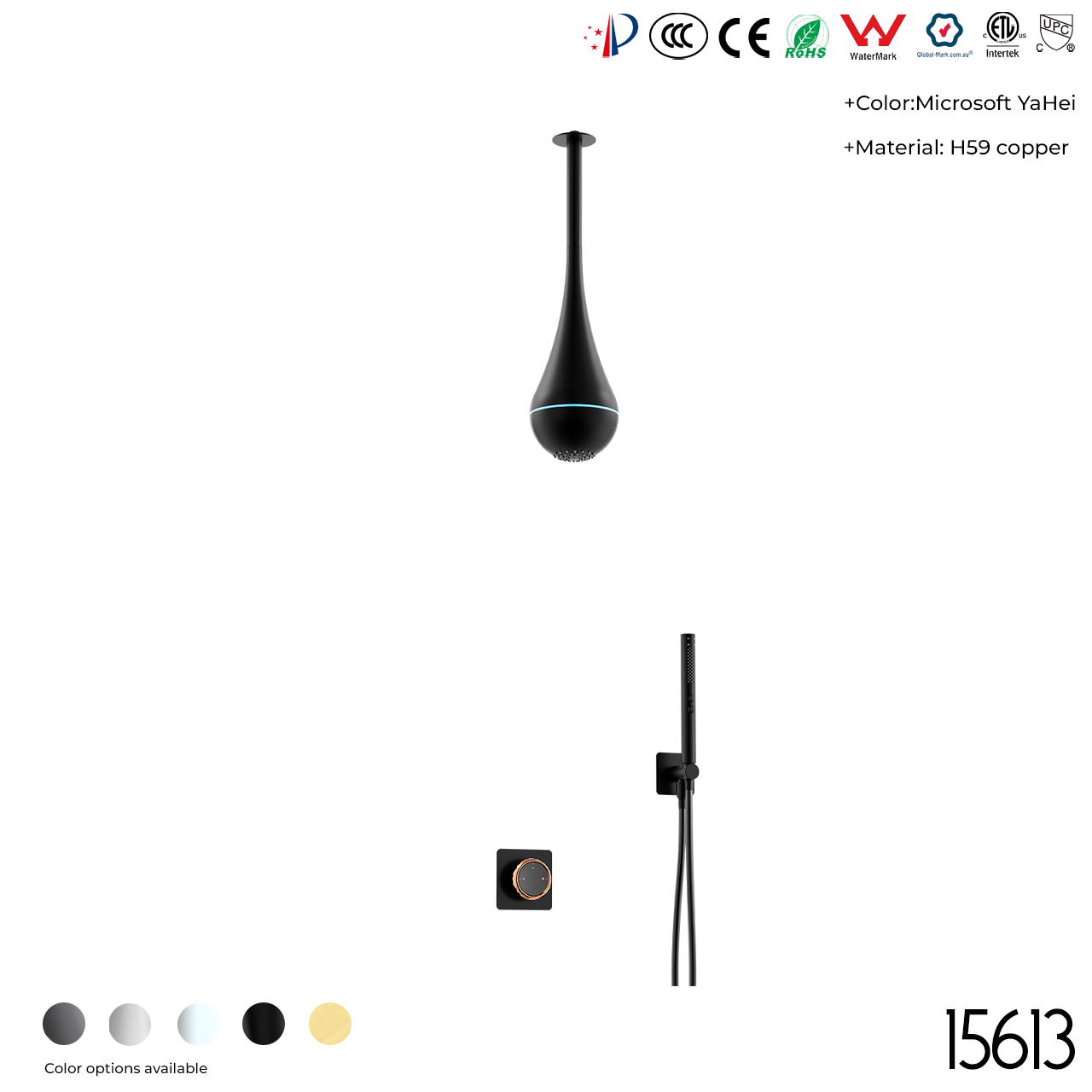 15613 Concealed shower set - 图片 3
