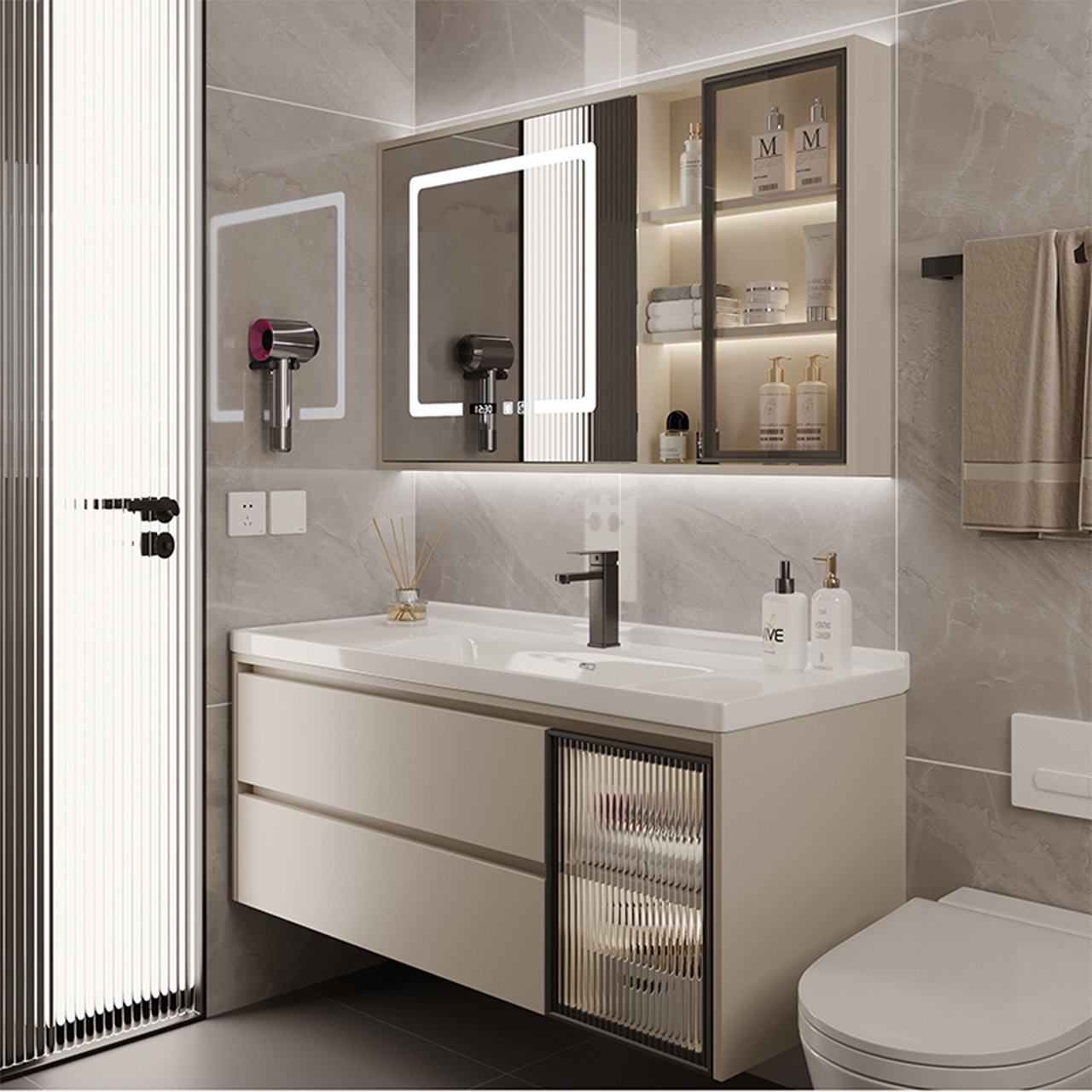 20140C Bathroom Cabinet - 图片 5