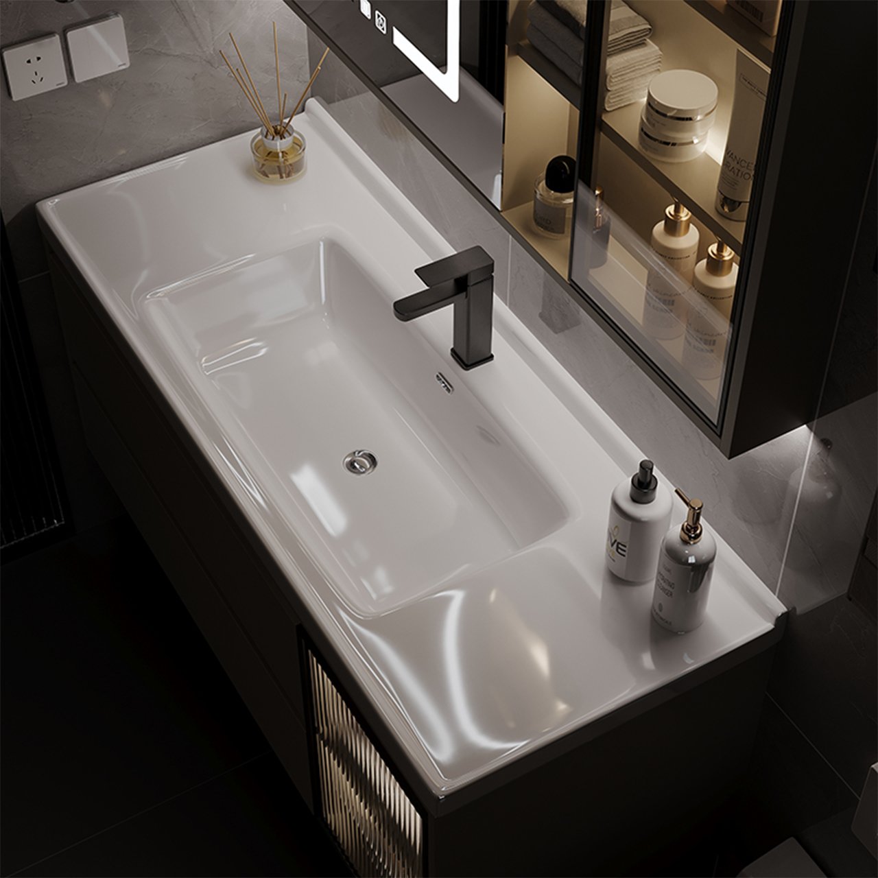 20140C Bathroom Cabinet - 图片 4