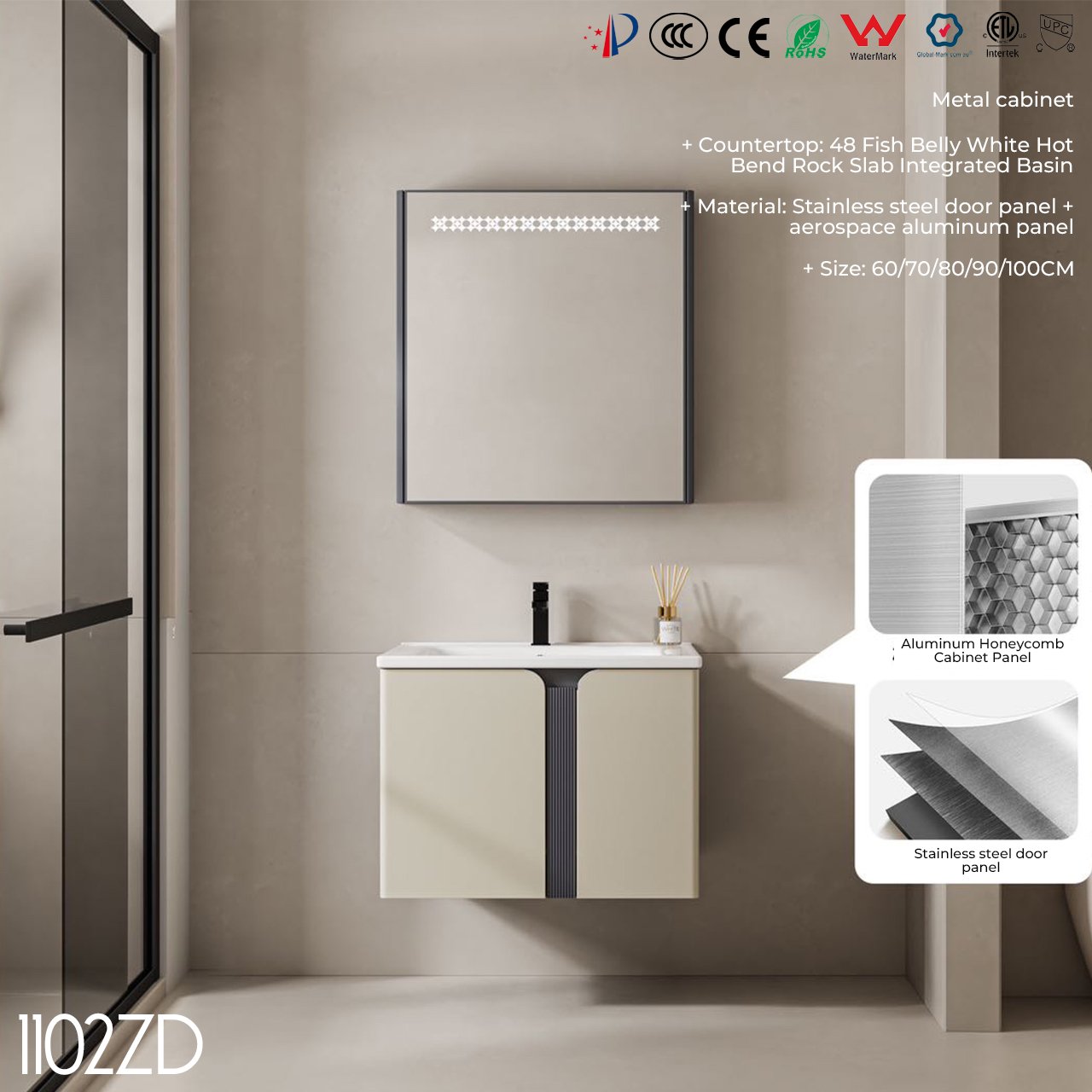 1102D Bathroom Cabinet - 图片 3