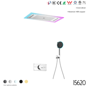 15620 LED canopy Concealed shower set
