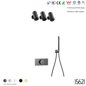 15621 Lamp-Tube Concealed shower set