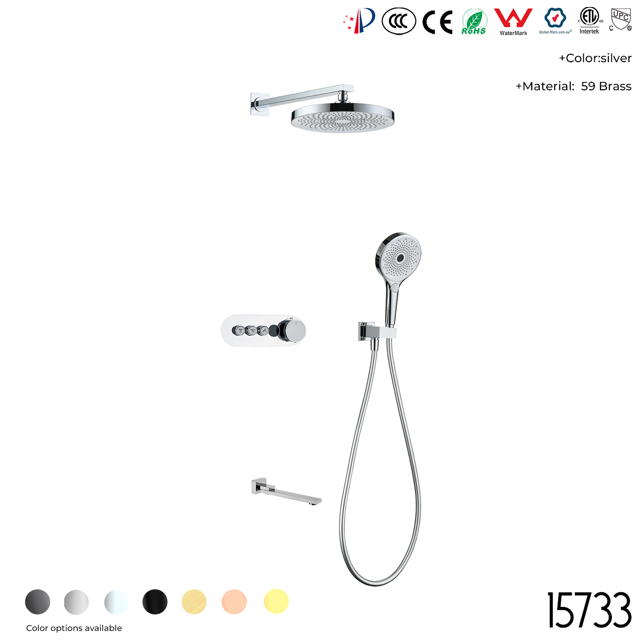 15733 Concealed shower set