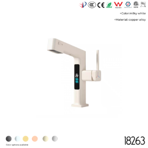 18263 Pull-out Digital Display Faucet For Washbasin