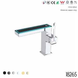 18265 Digital Display Ambient Light Washbasin Faucet