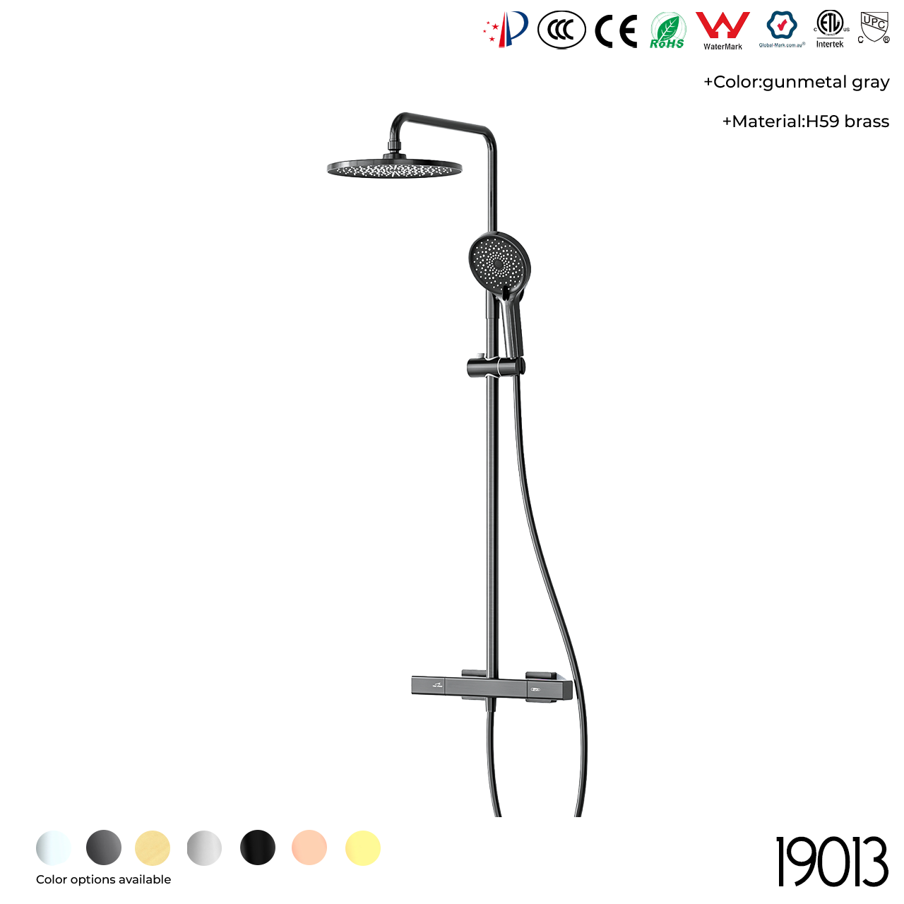 19013 Shower Head Set - 图片 6