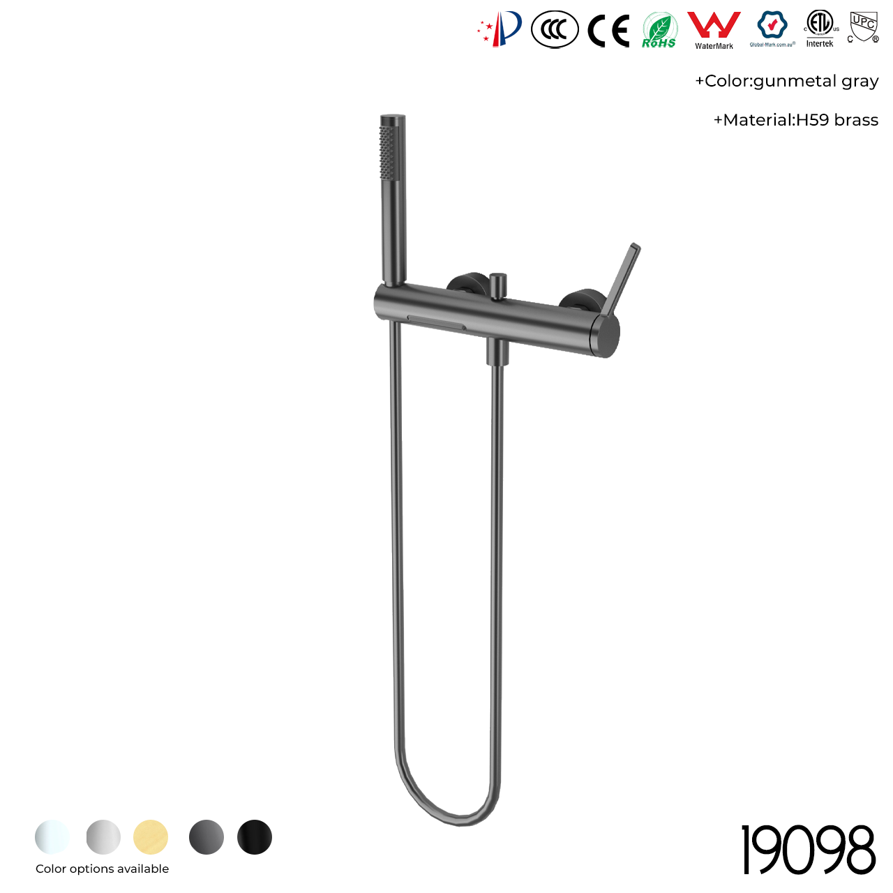 19098 Shower Head Set - 图片 4