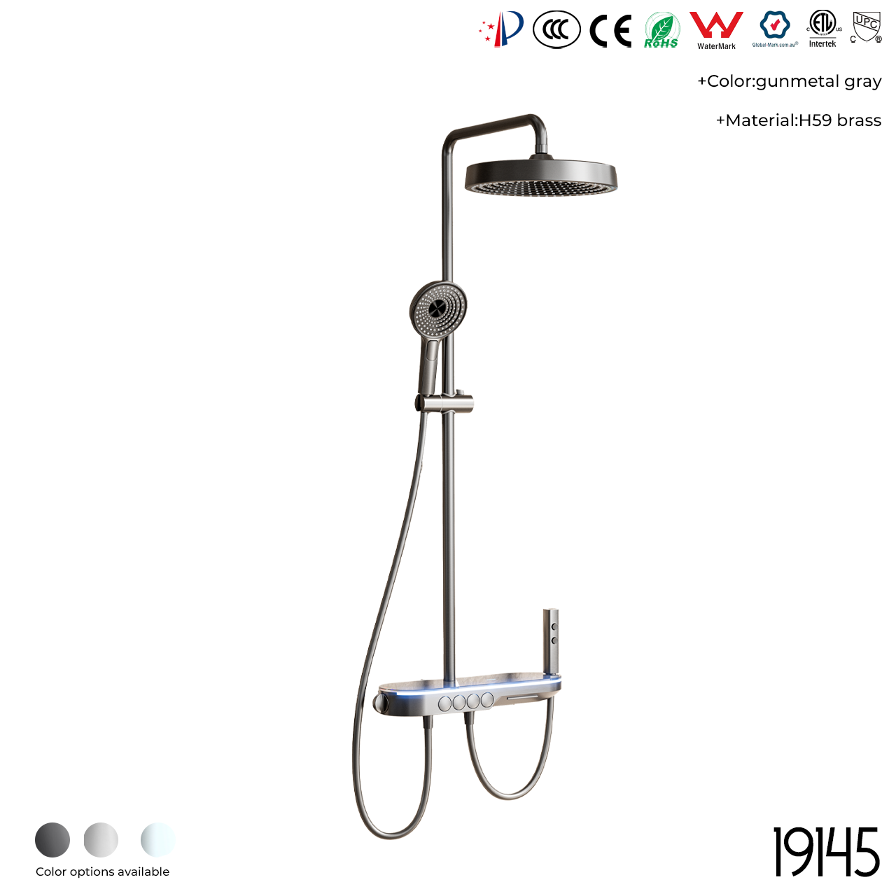 19145 Shower Head Set - 图片 3