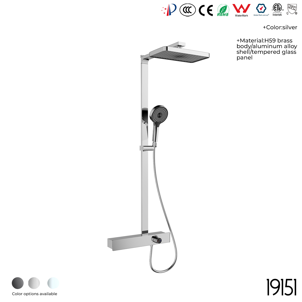19151 Shower Head Set - 图片 2