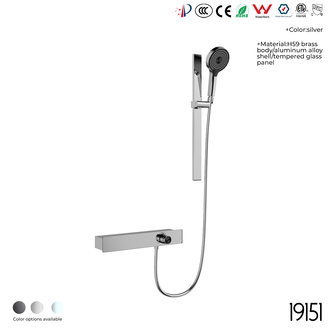 19151A Shower Head Set - 图片 2