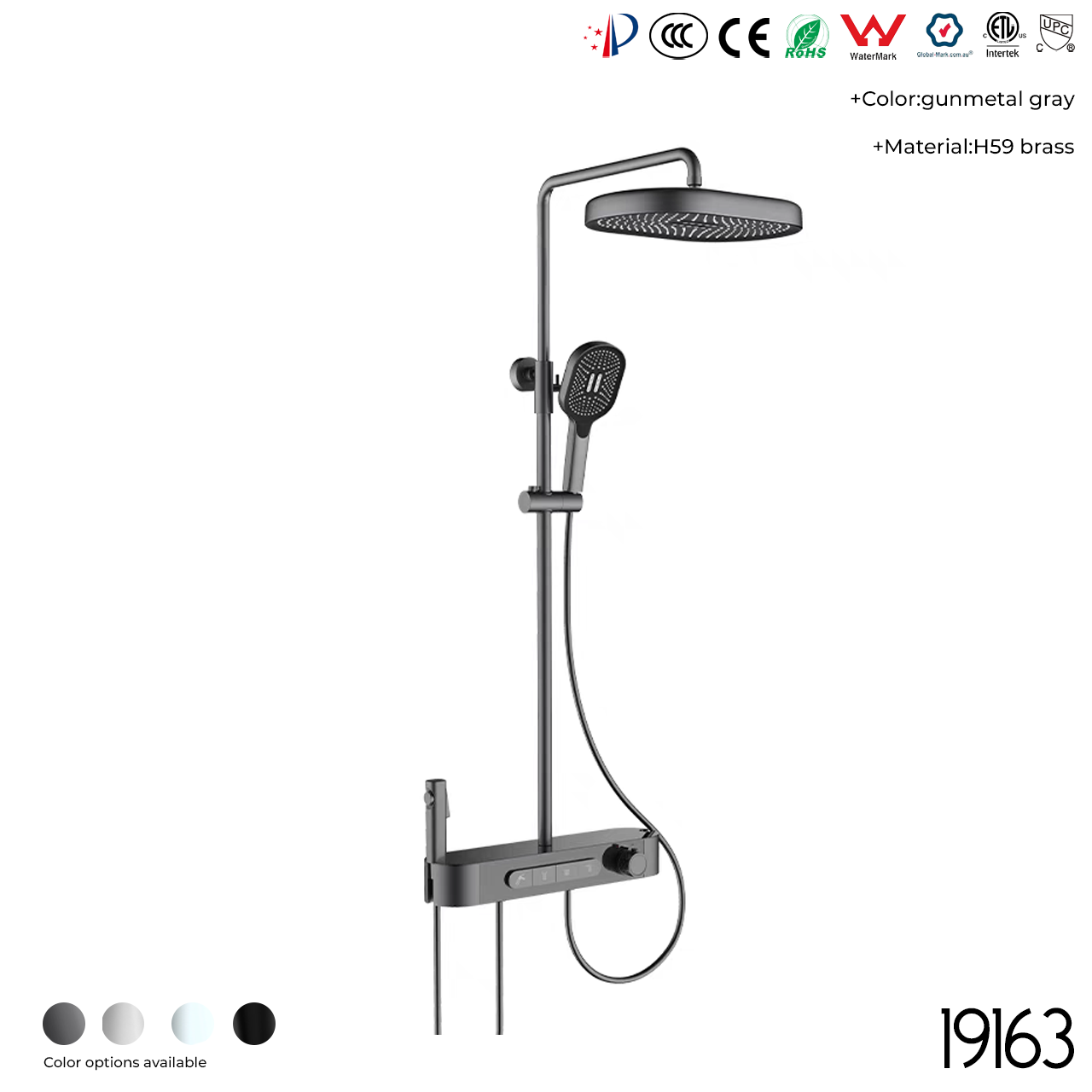19163 Shower Head Set - 图片 3