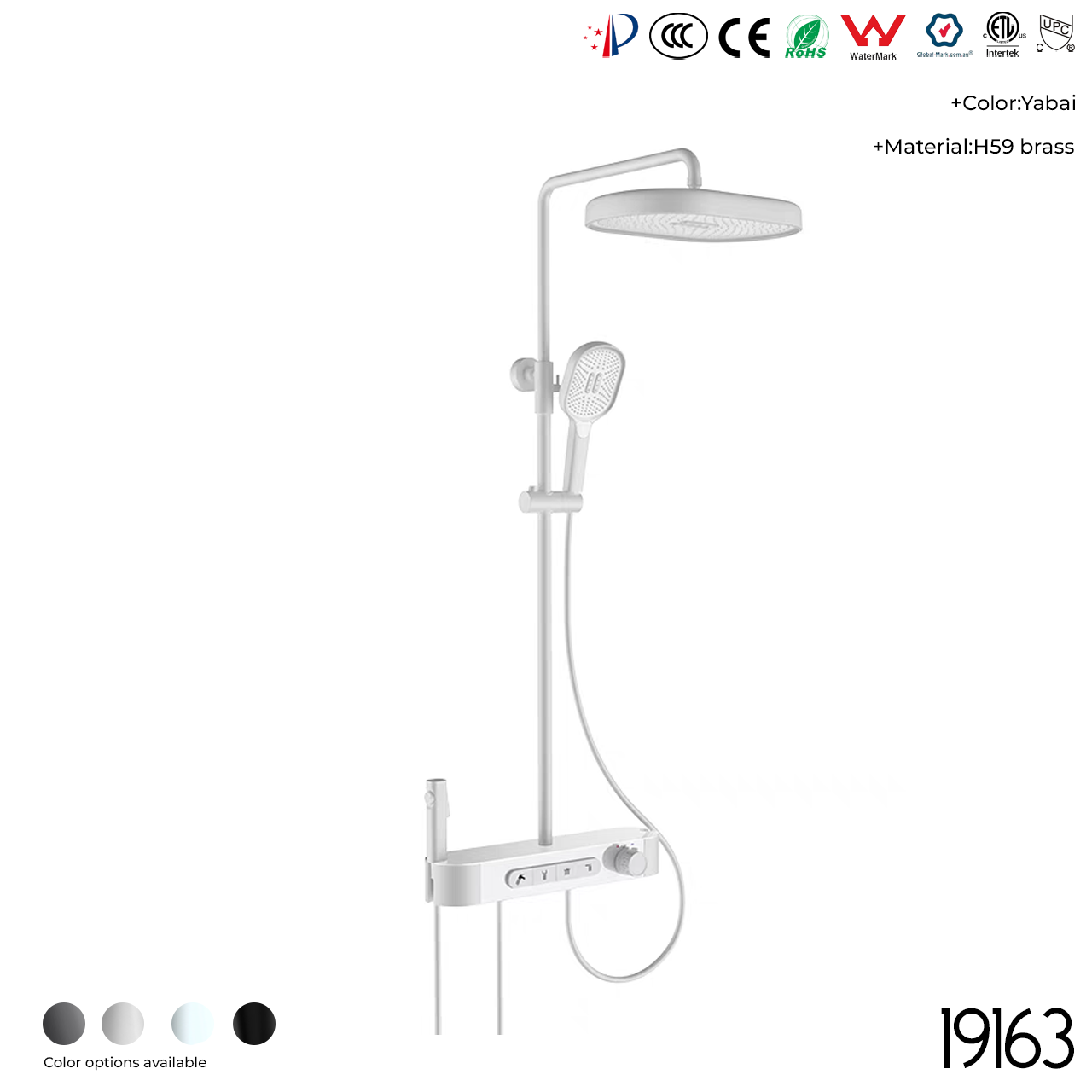 19163 Shower Head Set - 图片 4