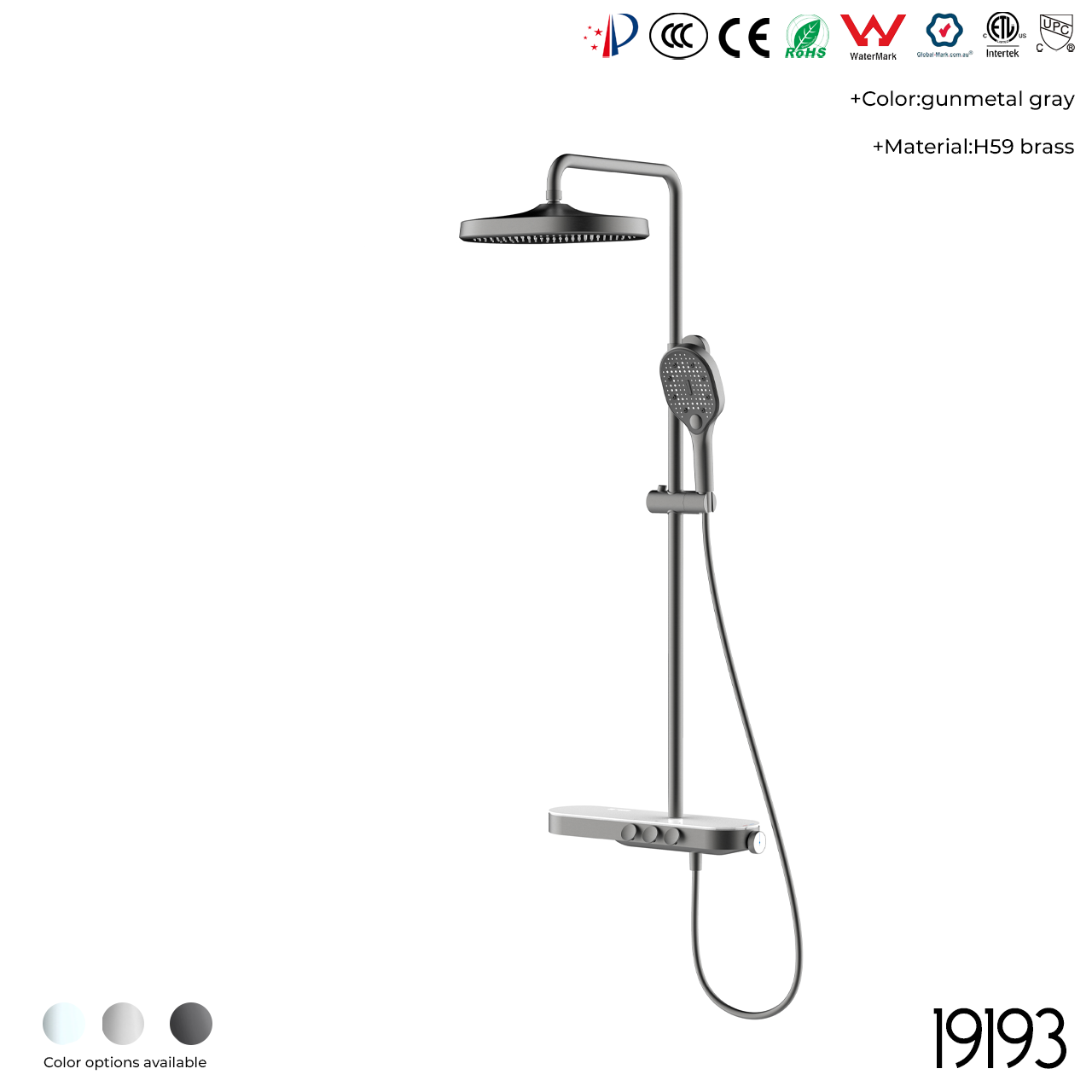 19193 Shower Head Set - 图片 6