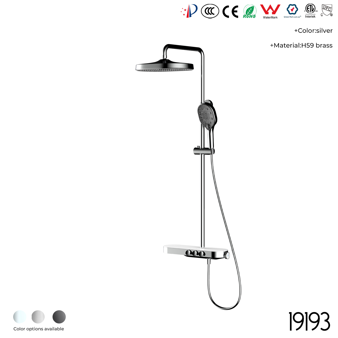 19193 Shower Head Set - 图片 5