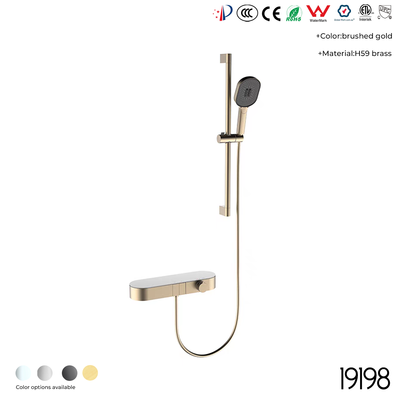 19198A Shower Head Set - 图片 3