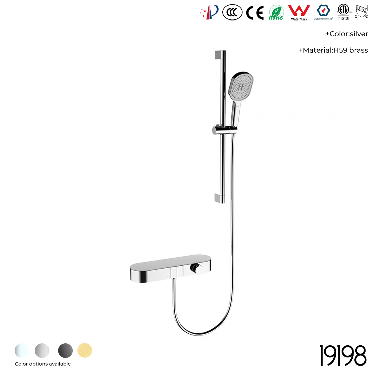 19198A Shower Head Set - 图片 2