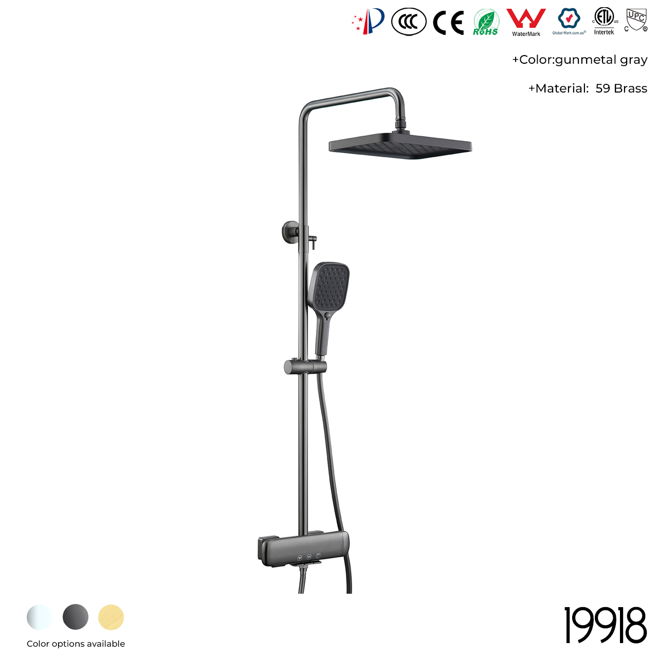 19918 Shower Head Set - 图片 5