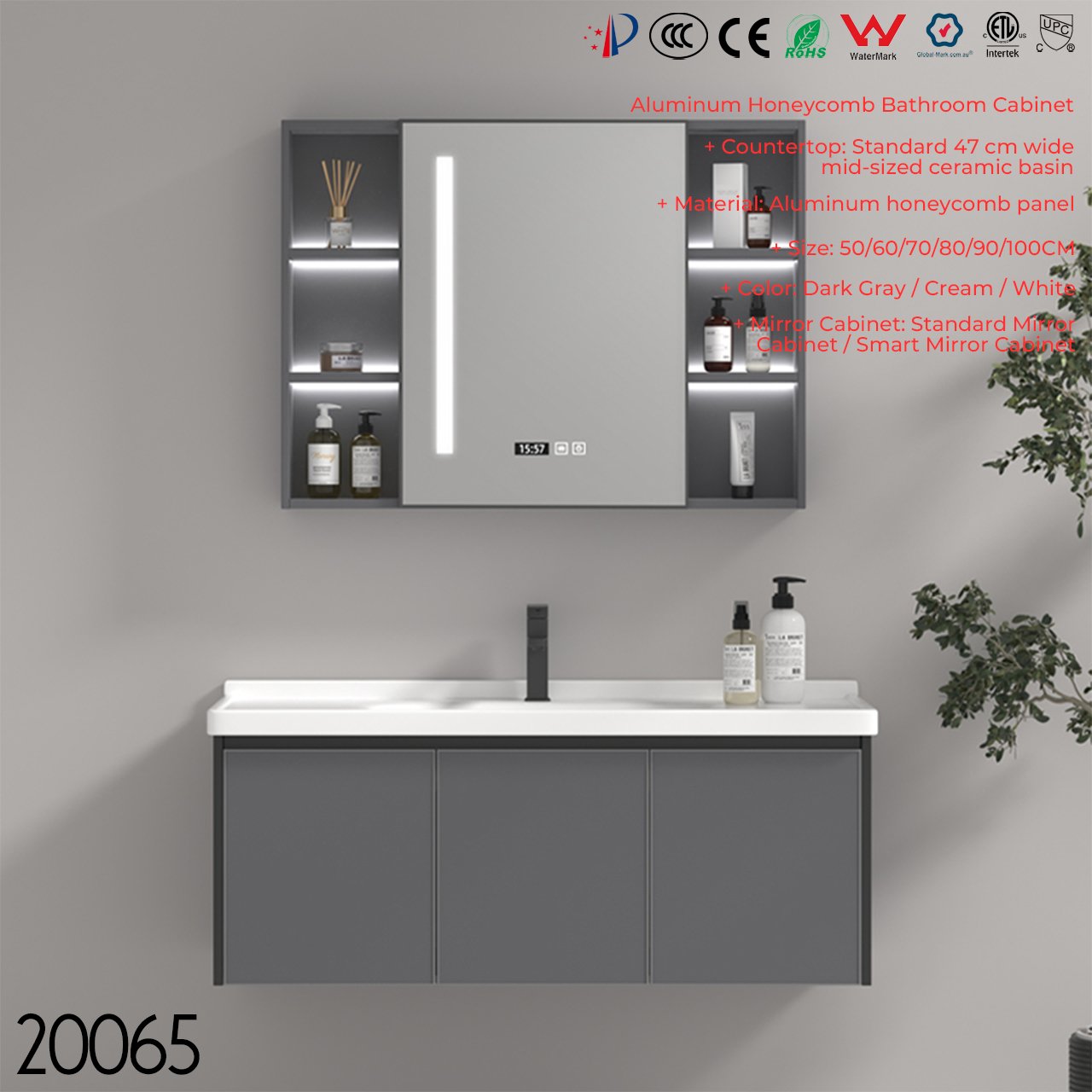 20065 Bathroom Cabinet - 图片 2