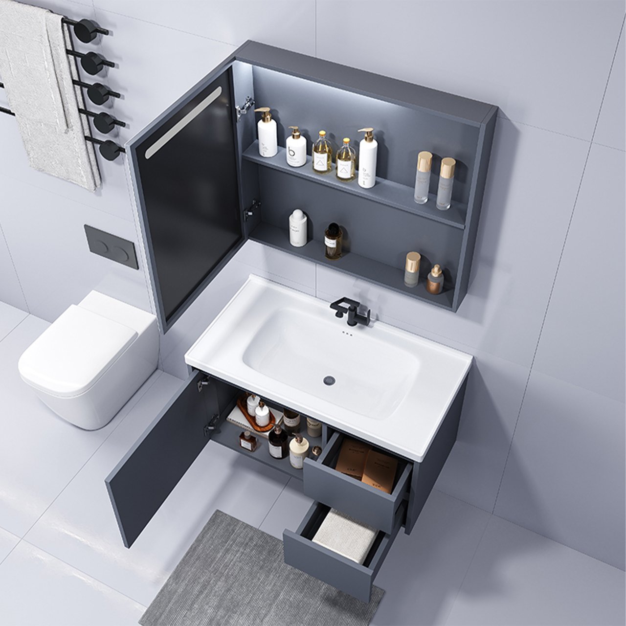 20083B Bathroom Cabinet - 图片 3